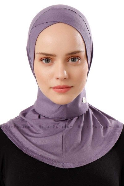 Ceren - Mørke Lilla Praktisk Viskos Hijab