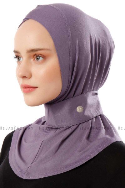 Ceren - Mørke Lilla Praktisk Viskos Hijab