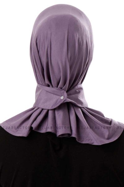 Ceren - Mørke Lilla Praktisk Viskos Hijab
