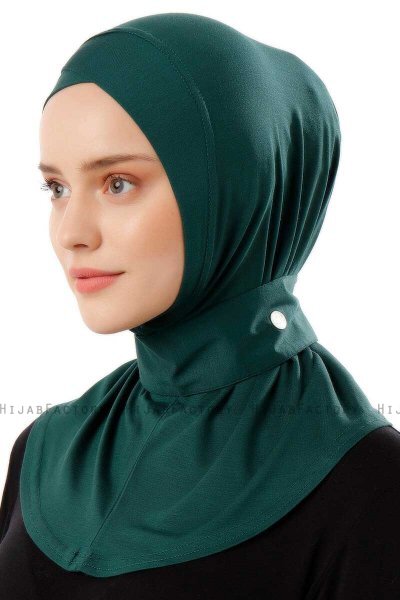 Ceren - Mørkegrøn Praktisk Viskos Hijab