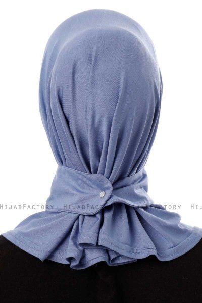 Ceren - Indigo Praktisk Viskos Hijab
