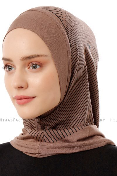 W indPlain - Mørk Taupe One-Piece Al Amira Hijab