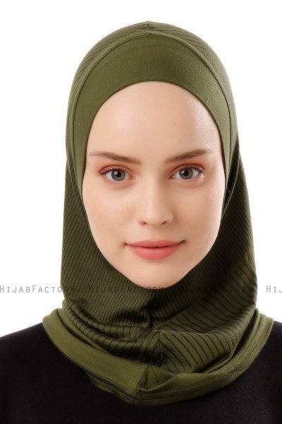 Wind Plain - Khaki One-Piece Al Amira Hijab