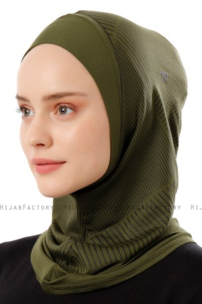 Wind Plain - Khaki One-Piece Al Amira Hijab
