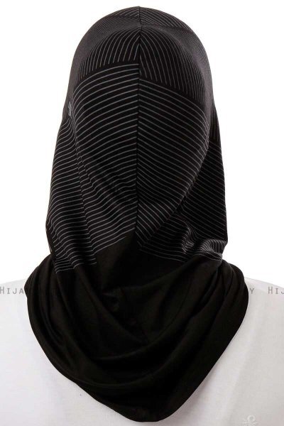 Wind Cross - Sort & Hvid One-Piece Al Amira Hijab
