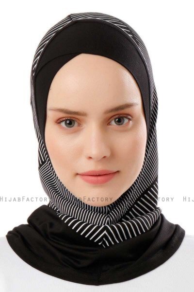 Wind Cross - Sort & Lysegrå One-Piece Al Amira Hijab