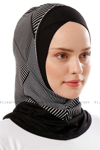 Wind Cross - Sort & Lysegrå One-Piece Al Amira Hijab