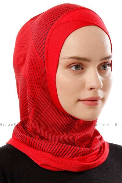Wind Cross - Rød One-Piece Al Amira Hijab