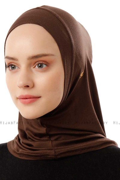 Logo Plain - Brun One-Piece Al Amira Hijab