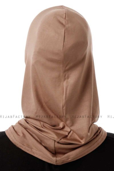 Logo Plain - Mørk Taupe One-Piece Al Amira Hijab