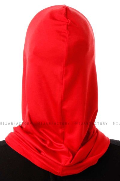 Logo Plain - Rød One-Piece Al Amira Hijab