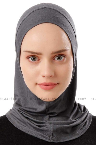 Logo Plain - Mørkegrå One-Piece Al Amira Hijab