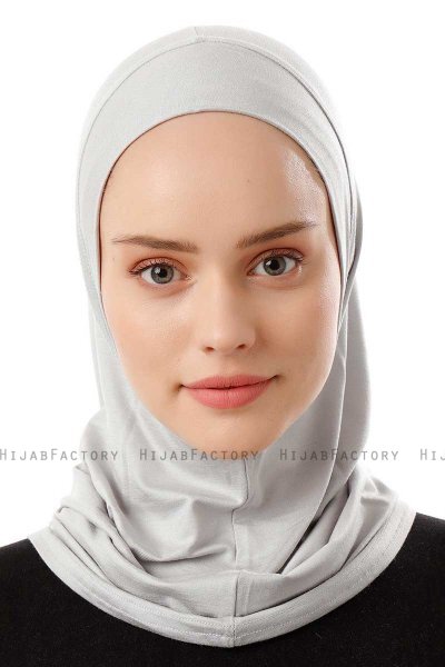 Logo Plain - Lysegrå One-Piece Al Amira Hijab