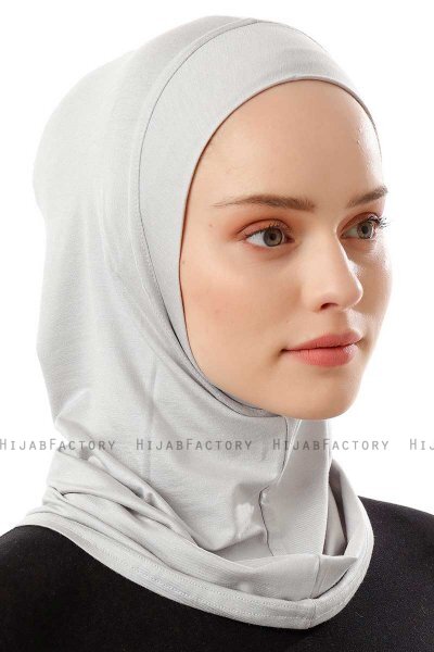 Logo Plain - Lysegrå One-Piece Al Amira Hijab