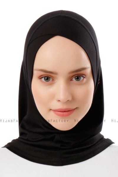 Logo Cross - Sort & Gold One-Piece Al Amira Hijab