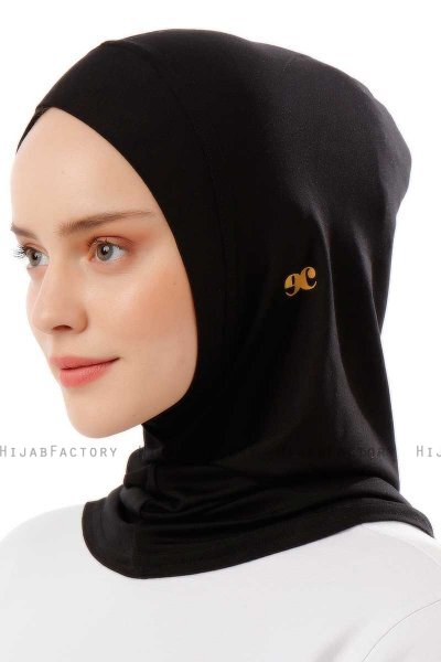 Logo Cross - Sort & Gold One-Piece Al Amira Hijab