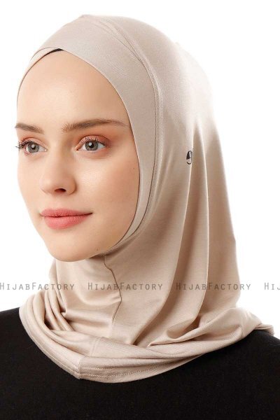 Logo Cross - Lys Taupe One-Piece Al Amira Hijab