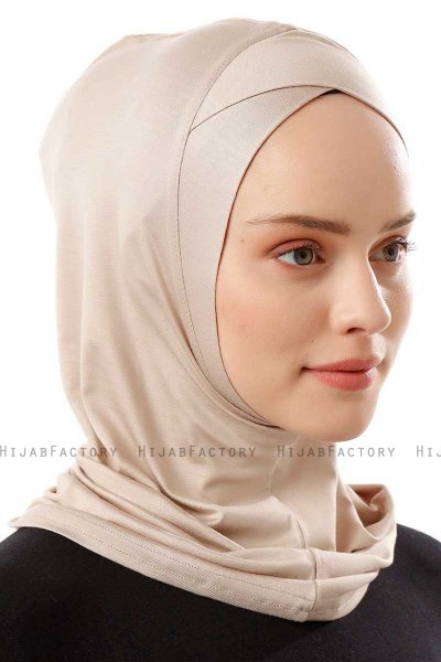 Logo Cross - Lys Taupe One-Piece Al Amira Hijab