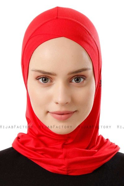 Logo Cross - Rød One-Piece Al Amira Hijab