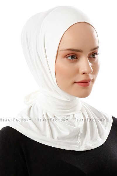 Sportif Plain - Creme Praktisk Viskos Hijab