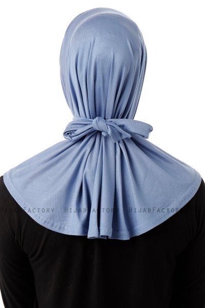 Sportif Plain - Indigo Praktisk Viskos Hijab