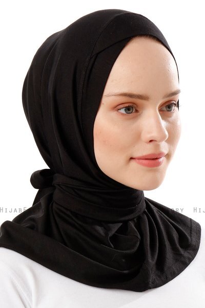 Sportif Cross - Sort & Gold Praktisk Viskos Hijab