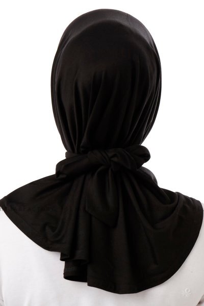 Sportif Cross - Sort & Lysegrå Praktisk Viskos Hijab