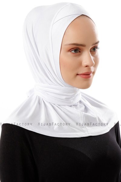 Sportif Cross - Hvid Praktisk Viskos Hijab