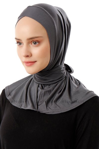 Sportif Cross - Mørkegrå Praktisk Viskos Hijab