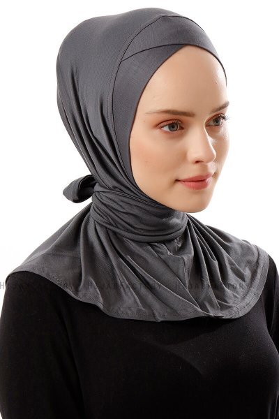 Sportif Cross - Mørkegrå Praktisk Viskos Hijab