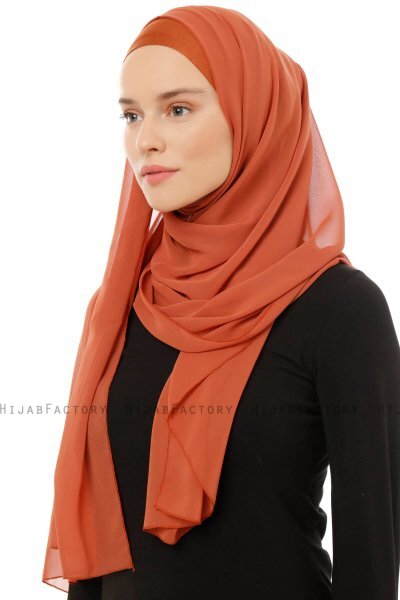 Alara Plain - Murstensrød One Piece Chiffon Hijab