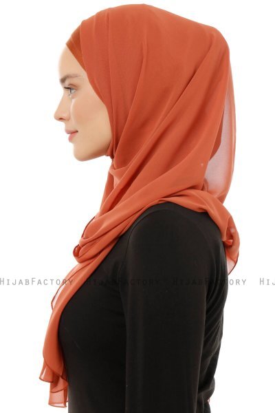 Alara Plain - Murstensrød One Piece Chiffon Hijab