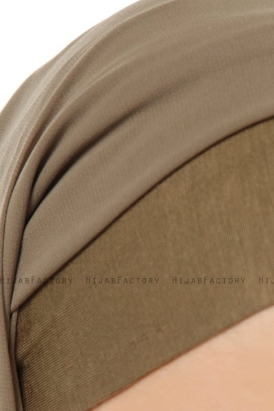Alara Plain - Olivenegrøn One Piece Chiffon Hijab