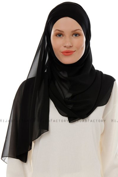 Alara Cross - Sort One Piece Chiffon Hijab