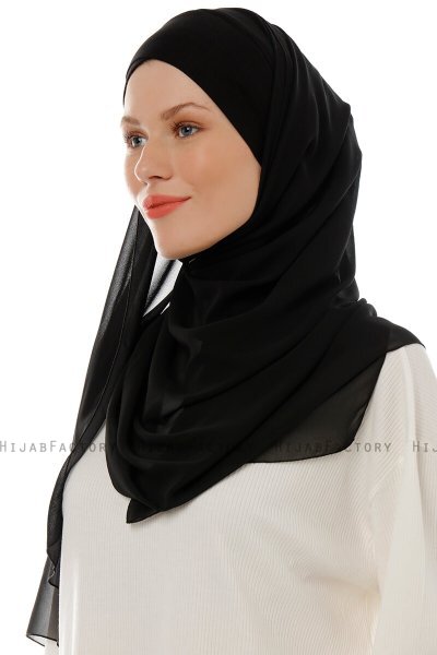 Alara Cross - Sort One Piece Chiffon Hijab