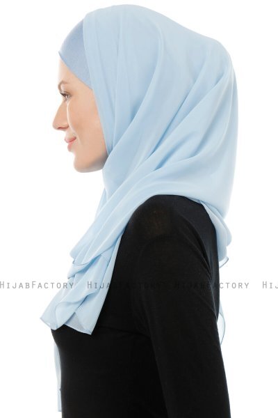 Alara Cross - Lyseblå One Piece Chiffon Hijab