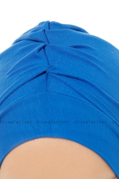 Isra Plain - Blå One-Piece Viskos Hijab