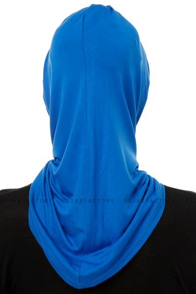 Isra Cross - Blå One-Piece Viskos Hijab