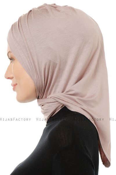 Isra Cross - Stengrå One-Piece Viskos Hijab