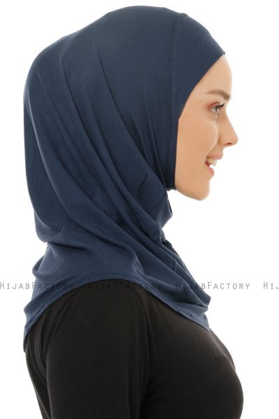 Hanfendy Plain Logo - Marine Blå One-Piece Hijab