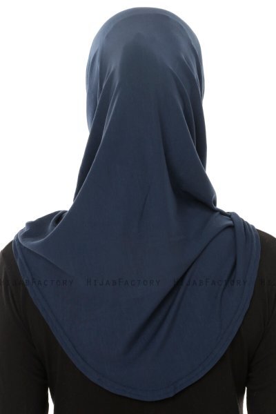 Hanfendy Plain Logo - Marine Blå One-Piece Hijab