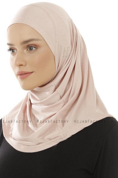 Hanfendy Plain Logo - Gammelrosa One-Piece Hijab