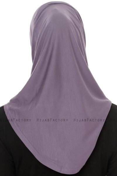 Hanfendy Plain Logo - Mørke Lilla One-Piece Hijab