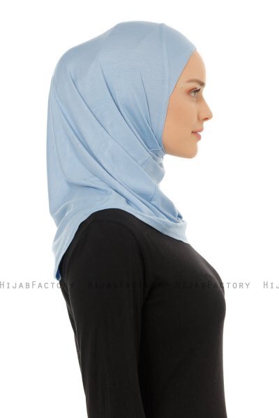 Hanfendy Plain Logo - Lyseblå One-Piece Hijab