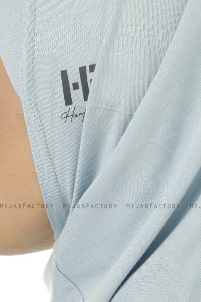 Hanfendy Plain Logo - Baby Blue One-Piece Hijab