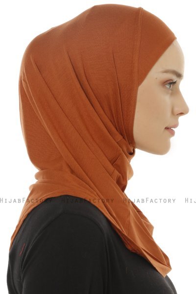Hanfendy Plain Logo - Murstensrød One-Piece Hijab