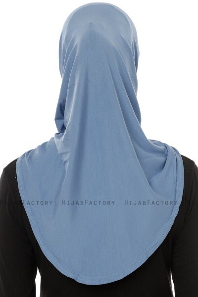 Hanfendy Plain Logo - Indigo One-Piece Hijab