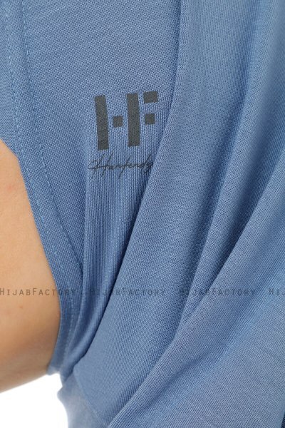 Hanfendy Plain Logo - Indigo One-Piece Hijab