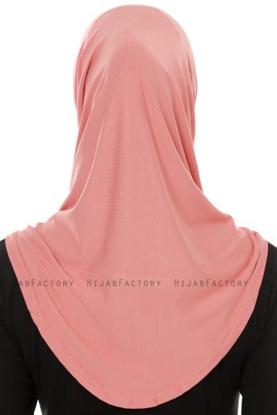 Hanfendy Plain Logo - Mørkrosa One-Piece Hijab