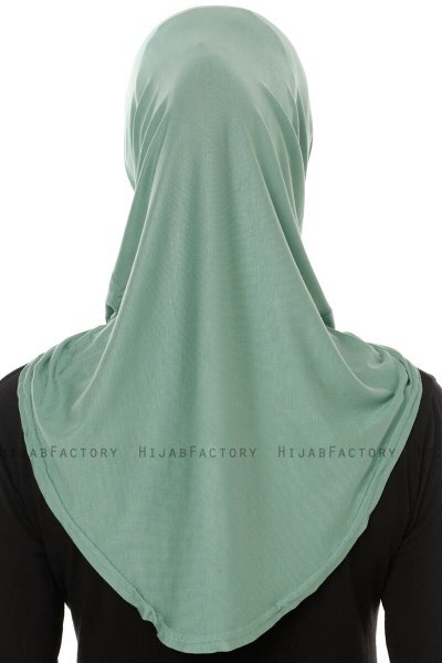 Hanfendy Plain Logo - Grøn One-Piece Hijab